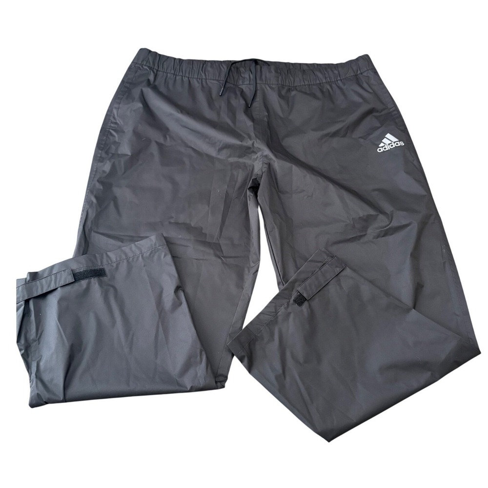 Adidas Golf Climastorm Rain Pants Mens 2XL Black Waterproof Athletic Technical